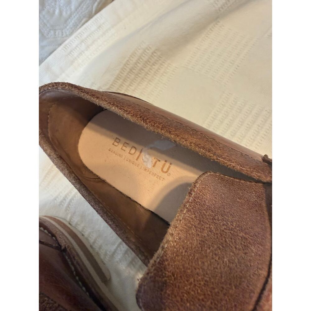 BedStU Reina Leather Chunky Penny Loafer Brown Size 8 - Picture 4 of 8